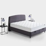 Yataş Bedding Silver Therapy 150x200 cm Çift Kişilik Yatak Baza Başlık 3'lü Set