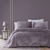 Yataş Belly Tek Kişilik Battaniye Yatak Örtüsü Set - Kül Moru - 170 x 225 cm