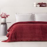 Yataş Carsten Wellsoft Çift Kişilik Battaniye - Bordo - 200 x 220 cm
