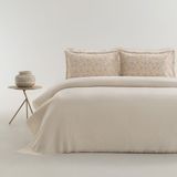 Yataş Cora Ekru Pamuklu Çift Kişilik Pike Takımı 200x220 cm Lastikli Çarşaf ve Yastık Kılıfı