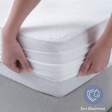 Yataş Eco Dormy Full Kenar Sıvı Geçirmez Alez 120 x 200 cm Polyester Beyaz Renkli Hijyenik Yapı