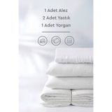 Yataş Eco Night Çift Kişilik Yorgan Yastık Alez Set
