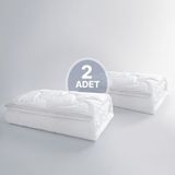 Yataş Handy Çift Kişilik Mikrofiber Roll Pack Yorgan - 2 Adet - 195 x 215 cm - Beyaz
