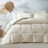 Yataş Macaron Yastık Seti ve Çift Kişilik Mikrofiber Yorgan Krem - 195 x 215 cm
