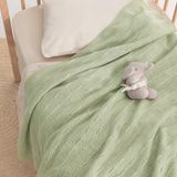 Yataş Mini Curl Triko Bebek Battaniye - Adaçayı - Yeşil - 80 x 100