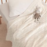 Yataş Mini Curl Triko Bebek Battaniye - Ekru - 80 x 100