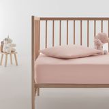 Yataş Mini Softy Bebek %100 Pamuk Lastikli Çarşaf Seti - Pudra - 70 x 140 cm