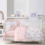 Yataş Mini Unicorn Bebek Nevresim Takımı Pembe Renk 100 x 150 cm Çift Taraflı Desenli