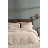 Yataş Nova Çift Kişilik Emboss Battaniye 200 x 220 cm Bej Renkli Düz Desenli Polyester Doku