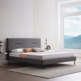 Yataş Sovene Başlıklı Karyola 2'li Set - Koyu Gri - 150 x 200 cm