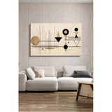 Yatay Kanvas Duvar Tablosu Tekli Salon Mutfak Yatak Odası Ofis Modern Minimalist Geometrik