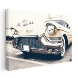 Yatay Kanvas Tablo 1957 Klasik Cadillac Eldorado Nostalji Araba Tablosu Ev Ofis Duvar Dekoru