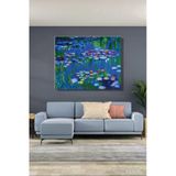 Yatay Kanvas Tablo Duvar Dekoru Claude Monet Nilüferler Salon Mutfak Yatak Odası Ofis
