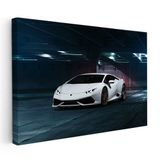 Yatay Kanvas Tablo Lamborghini Huracan Garaj Temalı Spor Araba Lamborghini Tablosu Ev Ofis Dekoru