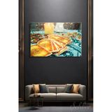 Yatay Kanvas Tablo Tekli Kafe Ev Mum Işığı Ve Kristaller İle Süslü Tarot Kartları 2909
