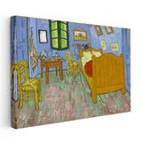 Yatay Kanvas Tablo Van Gogh Arles'teki Yatak Odası Sandalye Ressam Tablosu Ev Ofis Duvar Dekoru