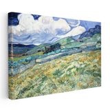 Yatay Kanvas Tablo Van Gogh Buğday Tarlası Yokuş Yukarı Ressam Tablosu Ev Ofis Duvar Dekoru