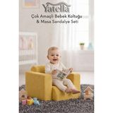 Yatella Çok Amaçlı Bebek Koltuğu & Masa Sandalye Seti - Sarı