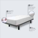 Yatsan Velfont Respira Organik Cotton Sıvı Geçirmez Alez 160x200 - Beyaz - 160 x 200 cm