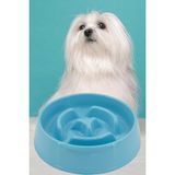 Yavaş Mama Kabı Kedi ve Köpek Için | Yavaş Besleyici Mama Tabağı | Anti-Tıkanma, Kaymaz Taban | 375 ml Oumo - Mavi