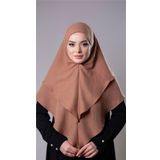 Yavru Ağzı Pratik Hazır Geçmeli Tesettür Eşarp Pamuk Caz Kumaş Çift Katlı Düz Hijab 2303_35