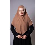 Yavru Ağzı Pratik Hazır Geçmeli Tesettür Eşarp Pamuk Caz Kumaş Düz Hijab 2306_35