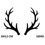 Yavru Geyik Boynuzu Stencil Süsleme Ve Boyama Kalıbı