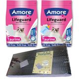 Yavru Kedi Süt Tozu Lifeguard 2X240GR, Biberon, Kedi Otlu Tırmalama - 480 g + Tırmalama