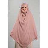 Yavruağzı Pratik Hazır Geçmeli Tesettür Eşarp Krep Bağcıklı Sufle Hijab 2313 35