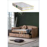 Yavrulu Karyola, Akasya Yavrulu Yatak - Ceviz +1 Adet Comfort Yatak 90 X 200 Ceviz