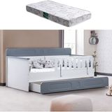 Yavrulu Karyola, Flora Yavrulu Montessori Karyola - Gri + 1 Adet Comfort Yatak