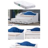 Yavrulu Yatak, Eymen Yavrulu Karyola - Mavi + 1 Adet Comfort Yatak
