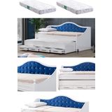 Yavrulu Yatak, Eymen Yavrulu Karyola - Mavi + 2 Adet Comfort Yatak