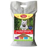 Yavru/Yetişkin Kediler için %100 Biyobozunur- Astımlı ve Alerjik için Doğal Çam Peleti Kedi Kumu 5 Kg 10 Lt.