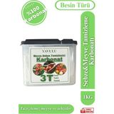 Yavulu Meyve Sebze Temizleyici Karbonat Yıkayıcı Pestisit Kalıntı Giderici 1kg Özel Kutusunda - 1BW-Beyaz