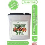Yavulu Meyve Sebze Temizleyici Karbonat Yıkayıcı Pestisit Kalıntı Giderici 2kg Özel Kutusunda - 1BW-Beyaz