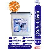 Yavulu Oksijenli Toz Leke Çıkarıcı Oxy Clean Süper Etkili Formül 1500G- 1. 5KG (Büyük Boy) - 1,5 lt