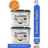 Yavulu Temizlik Için Karbonat Sodyum Bikarbonat Tüm Yüzeyler Için Saf Karbonat 1kg 2 Kutu - Bayaz