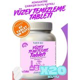 Yavulu Yüzey Temizleyici Tablet Genel Yüzey Temizleyici Ultra Konsantre Çamaşır Suyu Etkili 40TAB. 20 Kutu - Şeffaf