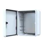 YAVUZ Abs Pano 25 x 30 x 15.2 cm Taban Saclı IP65 Plastik Pano Montaj Plakalı Elektrik Kutusu Pano Darbeye Dayanıklı Dış Ortam Muhafaza Kutusu ABS Pano POLİ 022