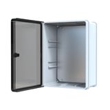 YAVUZ Abs Pano 30 x 40 x 17 cm Taban Saclı IP65 Plastik Pano Montaj Plakalı Elektrik Kutusu Pano Darbeye Dayanıklı Dış Ortam Muhafaza Kutusu ABS Pano POLİ 027
