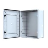 YAVUZ Abs Pano 40 x 50 x 20 cm Taban Saclı IP65 Plastik Pano Montaj Plakalı Elektrik Kutusu Pano Darbeye Dayanıklı Dış Ortam Muhafaza Kutusu ABS Pano POLİ 024