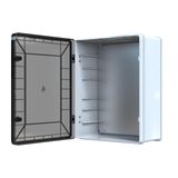 YAVUZ Abs Pano 40 x 50 x 20 cm Taban Saclı IP65 Plastik Pano Montaj Plakalı Elektrik Kutusu Pano Darbeye Dayanıklı Dış Ortam Muhafaza Kutusu ABS Pano POLİ 028