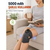 Yavuz Group Isıtmalı ve Titreşimli Diz Masaj Aleti Şarjlı Dijital Ekranlı 5000 Mah Masaj Cihazı