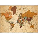 Yavuz Group Store 1000 Parça Puzzle - World Map-Iı (Dünya Haritası-Iı) - 01-Mavi