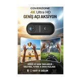 Yavuz Group Store Göğüse Takılabilir Mıknatıslı Kolyeli 1080P Mini Geniş Açı Aksiyon Kamera | Hafif ve Kompakt Tasarım | Spor, Koşu, Outdoor, Günlük Kullanım Için Pov Kayıt Kamerası- Kask Kamera (Siyah) - Ahşap