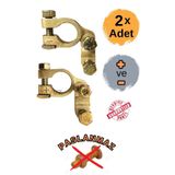 YAVUZ OTOMOTİV 2 Adet Akü Kutup Başı Akü Bağlantısı (+ Ve -) Takım Kutupbaşı Battery Terminal Connectors