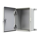 YAVUZ Polyester Pano 30 x 40 x 17 cm Taban saclı IP65 Polyester Pano Montaj Plakalı Elektrik Kutusu Taban Saclı Pano Dış Ortam Muhafaza Kutusu PLYS 3040