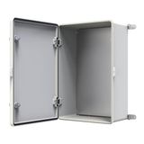 YAVUZ Polyester Pano 40 x 60 x 22 cm Taban saclı IP65 Polyester Pano Montaj Plakalı Elektrik Kutusu Taban Saclı Pano Dış Ortam Muhafaza Kutusu PLYS 4060