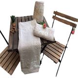 Yavuz Tekstil Jakarlı Banyo Havlusu 3 Lü Takım Bej Model %100 Pamuk - 70 x 140 cm